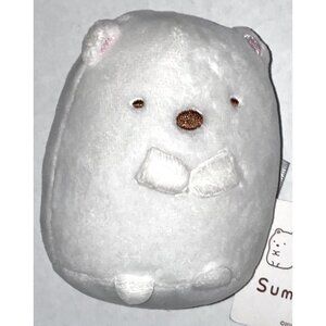 San-X Sumikko Gurashi 4½" White Polar Bear Bean Bag Plush Animal Toy Japan